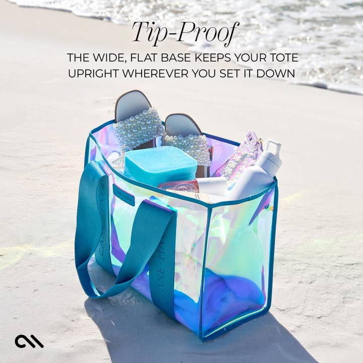 Case-Mate - Wholesale Tote Bag - Women's - Case-Mate Soap Bubble Beach Tote Shoulder Bag - Emerald Blue