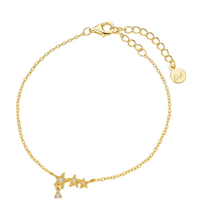 Stella Triple Stars Guld Charm-armband för wholesale av Quill Fine Jewelry & Lifestyle