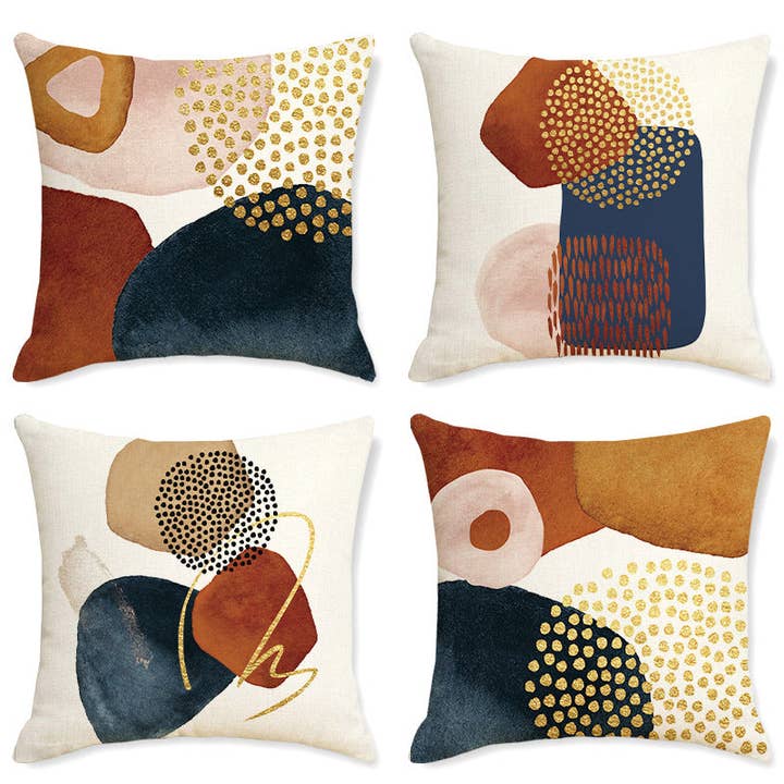 Modern Abstract Linen Throw Pillow Cover for House Decor for wholesale by Liffy