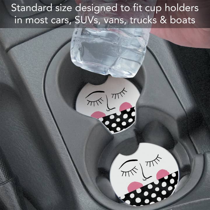 Conimar Promotions - Wholesale Coasters - "Wink" Stone Car Coaster BULK NO PACKAGING 3