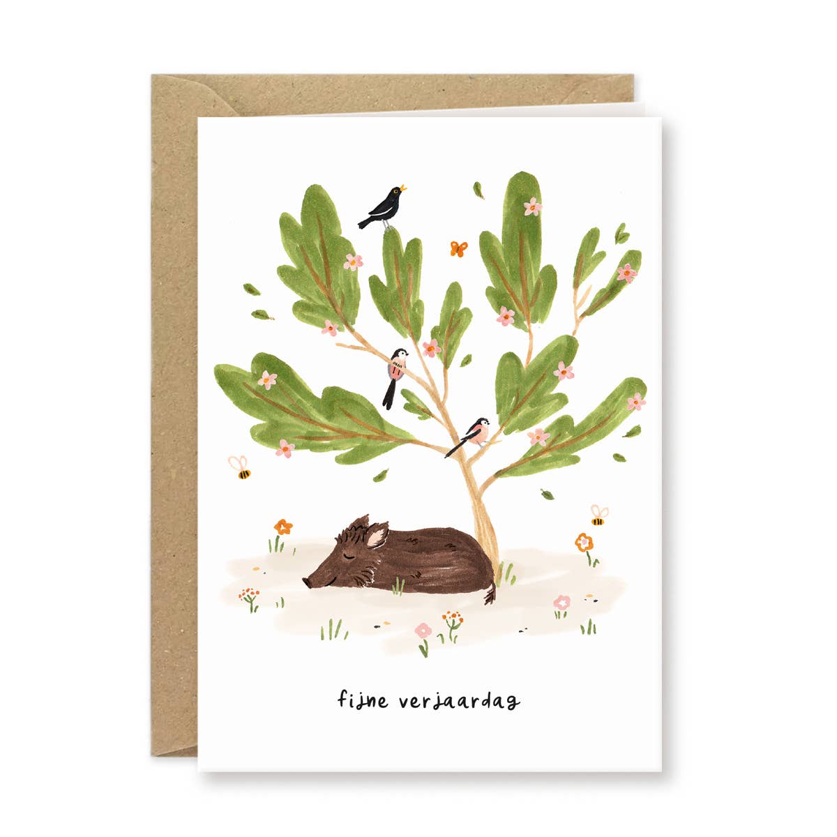 Studio Kuukeluus - Wholesale Birthday Card - Wild Boar Birthday Card1