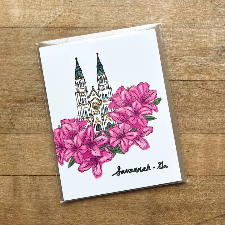 L. R. Fern - Wholesale Everyday Greeting Card - Azalea Savannah Greeting Card