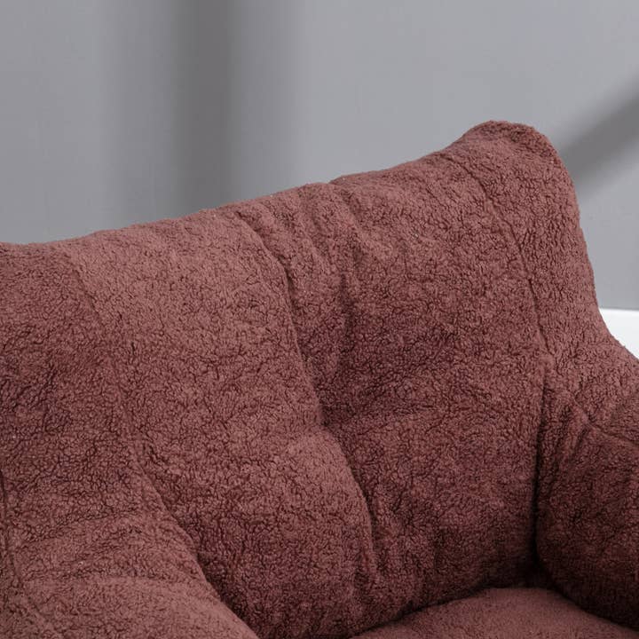 39F Inc. - Wholesale Chair - Tufted Teddy Fabric Bean Bag Chair with Ergonomic Backrest19
