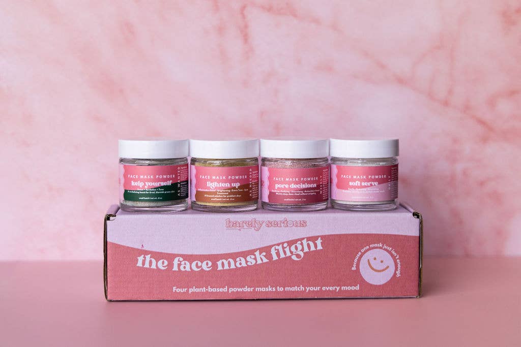 Barely Serious - Wholesale Skincare Face Mask - Face Mask Flight | Holiday Gift