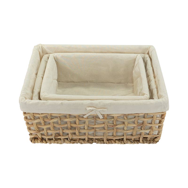 Natural Artisan Home - Wholesale Basket - Woven Storage Baskets with Cotton Liner – Set of 31