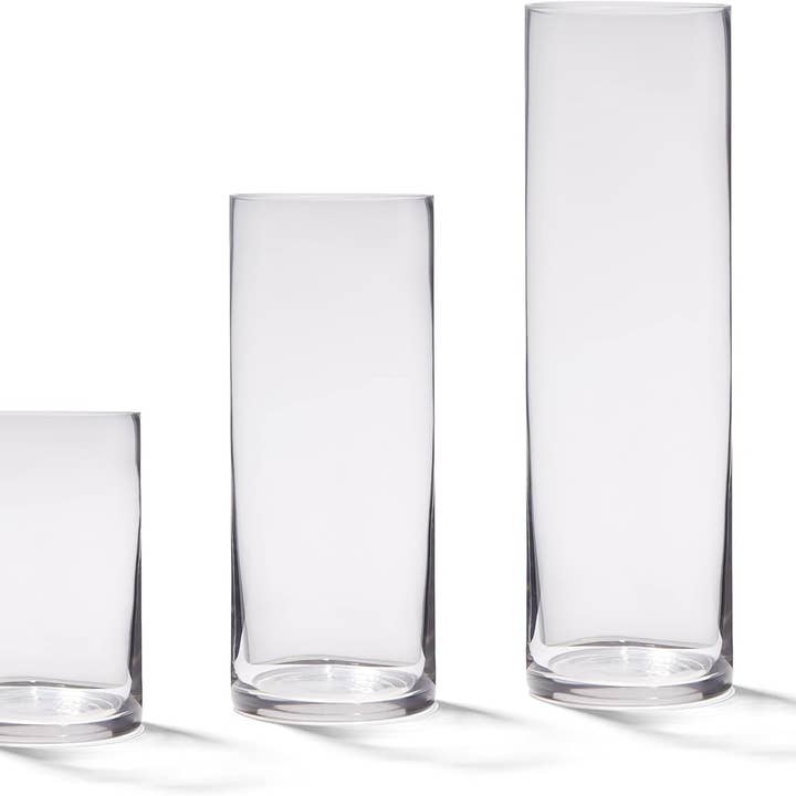 4E's Novelty - Wholesale Vase - 4E's Novelty Elegant Glass Cylinder Vases Set – Perfect for Home Decor, Events & Weddings