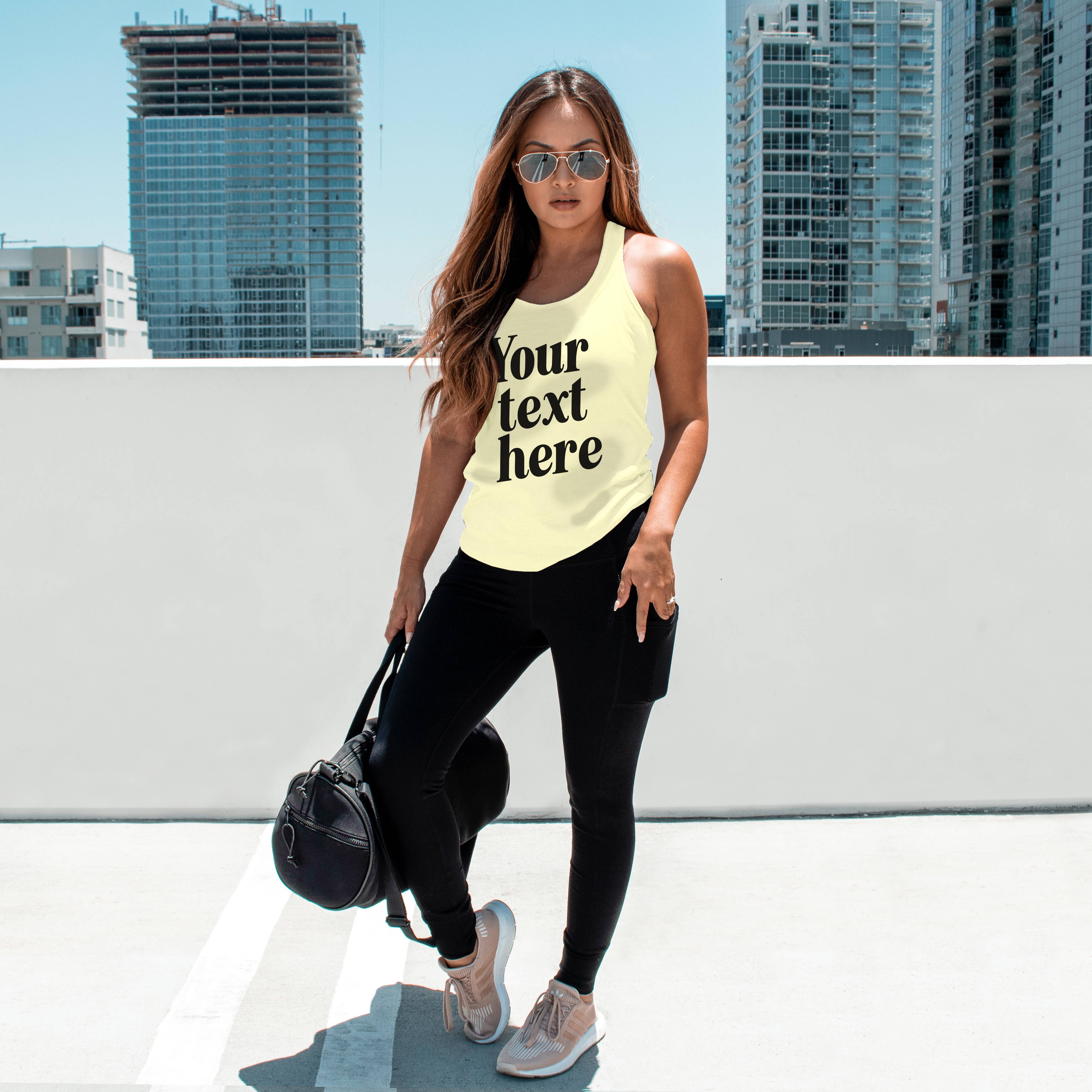 Nobullwoman Apparel - Wholesale Tank Top - Women's - CUSTOM Small Business Racerback Tanks - Yoga, Pilates & More0