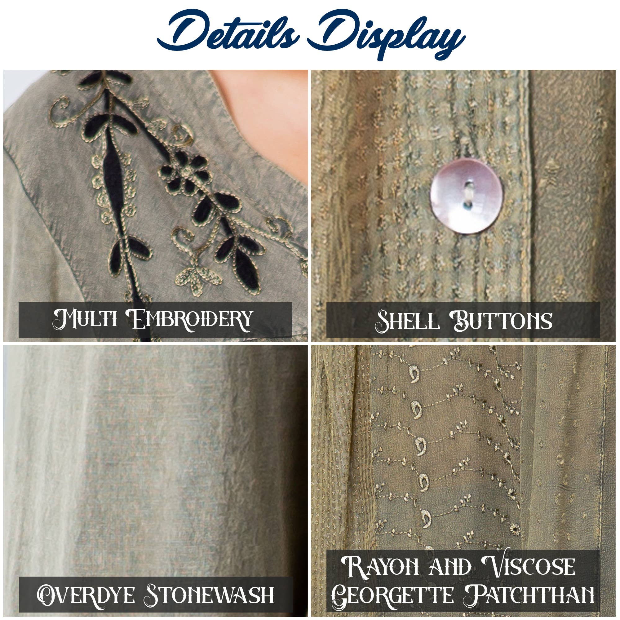 Young Threads - Venta al por mayor Blusa - Mujer - Blusa bohemia adornada estilo western (Color nuevo)33