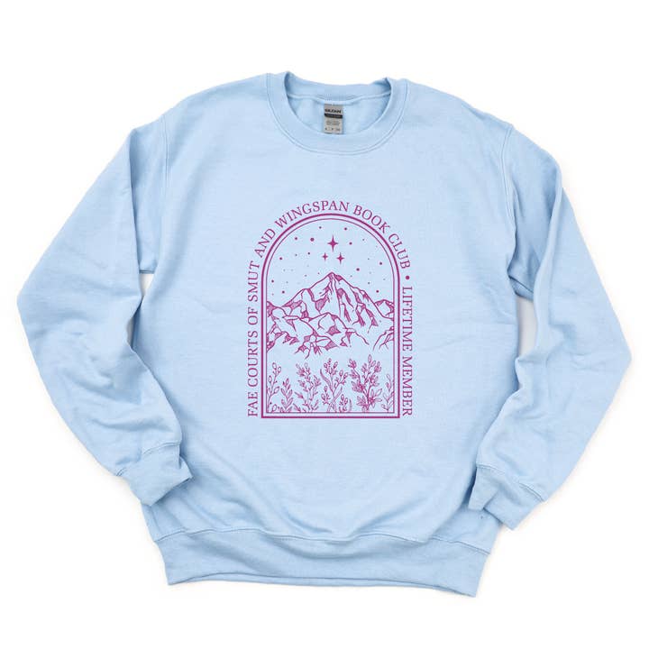 Fae Courts of Smut and Wingspan Book Club Gildan Unisex Crewneck Sweatshirts for wholesale by Boho Bailey