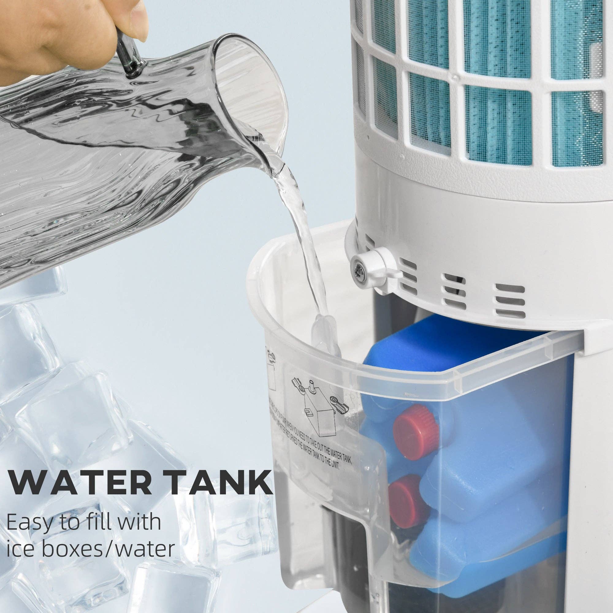 39F Inc. - Wholesale Electric Fan - 40" Evaporative Air Cooler – 3-In-1 Portable5