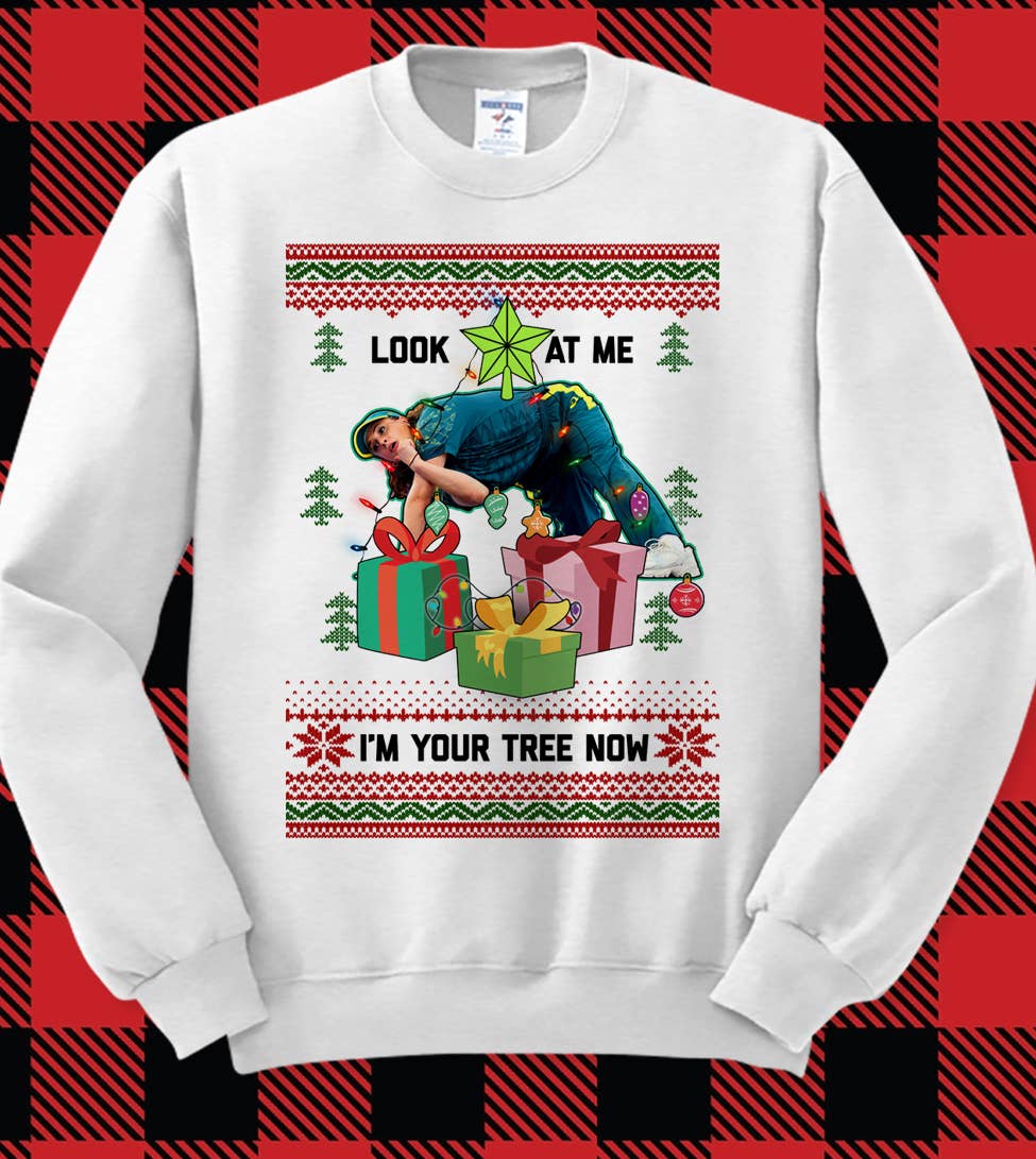 Ash Raygun Look At Me - Funny Ugly Christmas Sweatshirt for wholesale on Faire