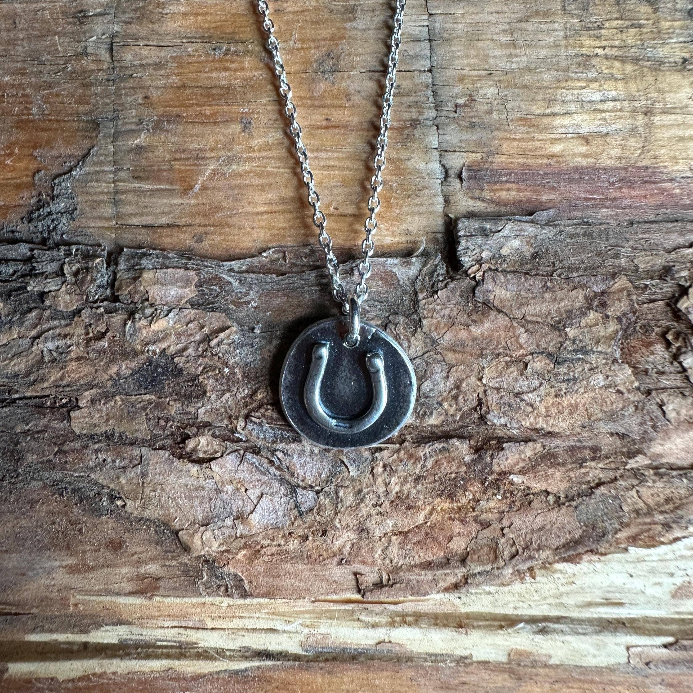 iNk Jewelry - Wholesale Pendant/Charm Necklace - Horseshoe Cutie Sterling Silver Coin Necklace – Petite Lucky Charm by iNk Jewelry0