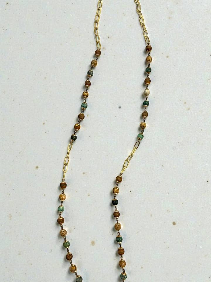 Collar Jasper Mix con Cap de 28" para venta al por mayor de Ava Capri