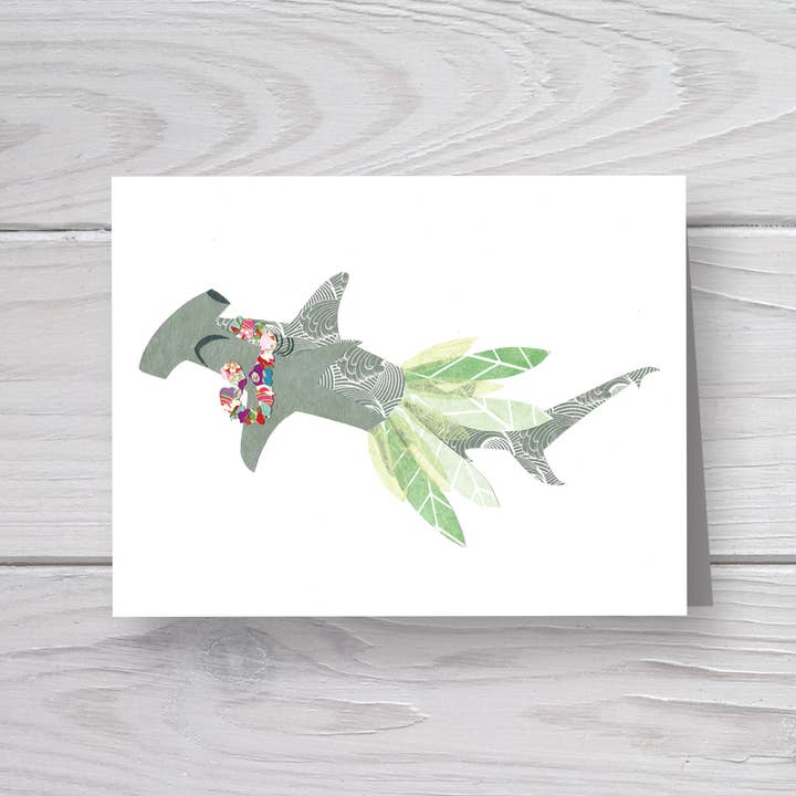Carte de requin marteau pour la vente par Whimsy Spot