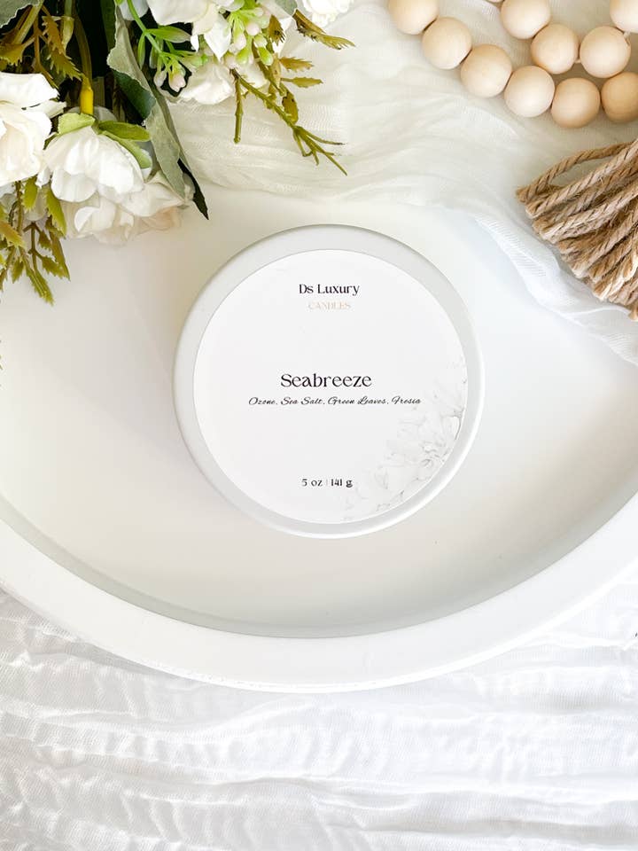 Seebreze - 5 oz Rejselys i dåse for engroshandel hos DS Luxury Candles