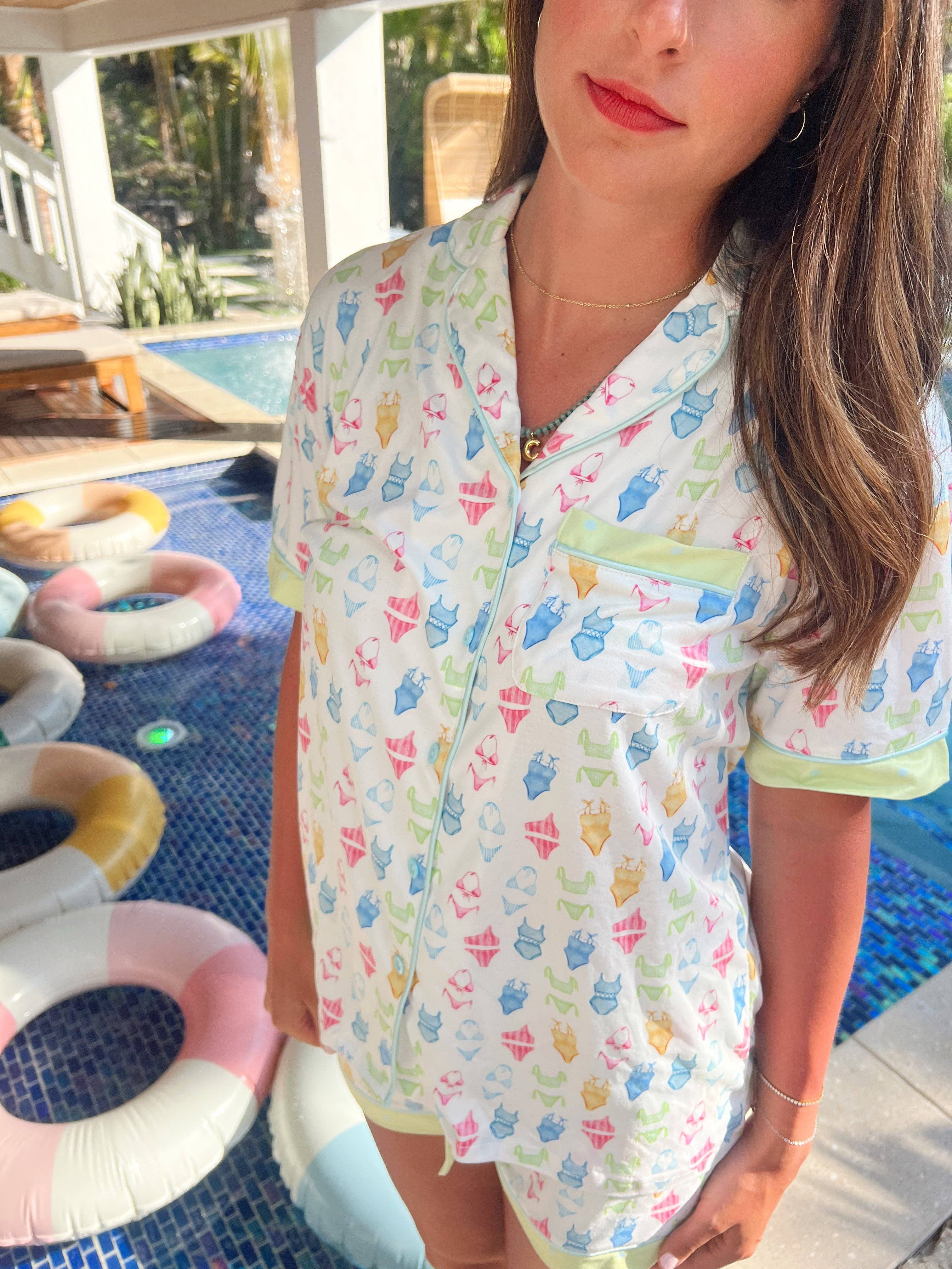 KENZKUSTOMZ - Wholesale Sleepwear Set - Women's - Bikinis - Short Sleeve Pajama Set2