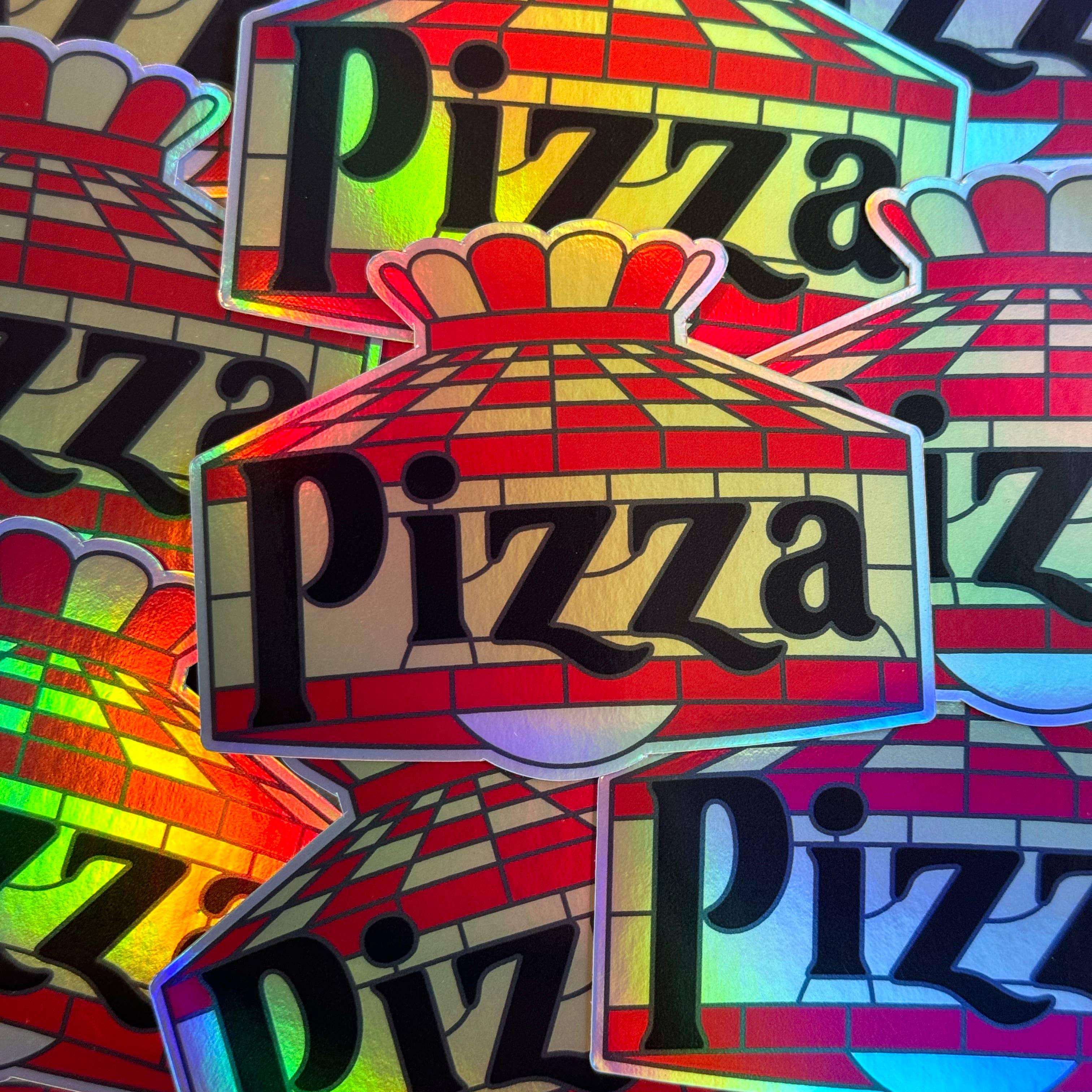 MacGuffin Goods - Wholesale Sticker - Pizza Lamp Holo Sticker1