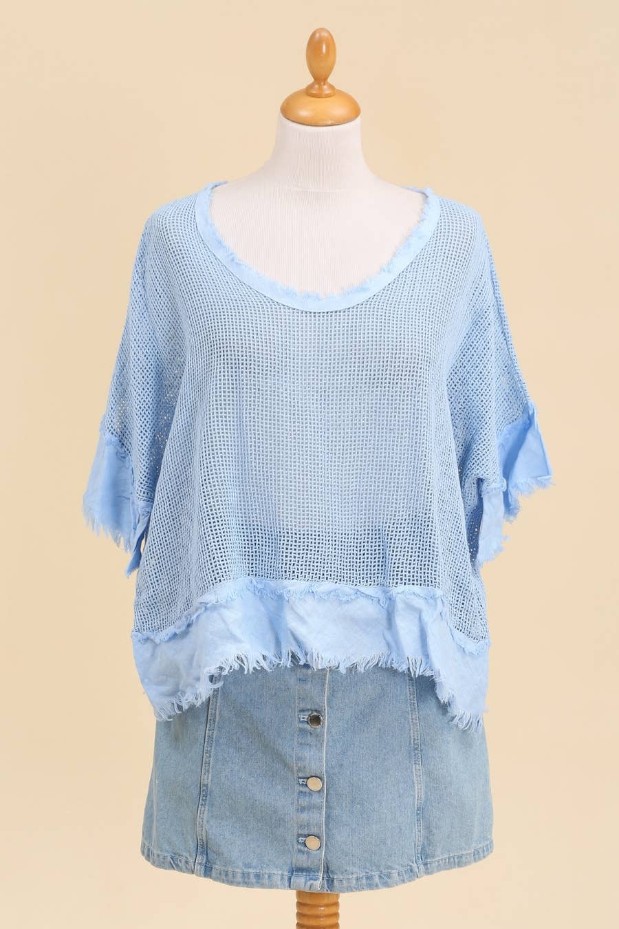 LINEN & COTTON HOUSE – Großhandel Bluse – Damen – TOP AUS BAUMWOLLSTRICK 23911 100 % BAUMWOLLE63