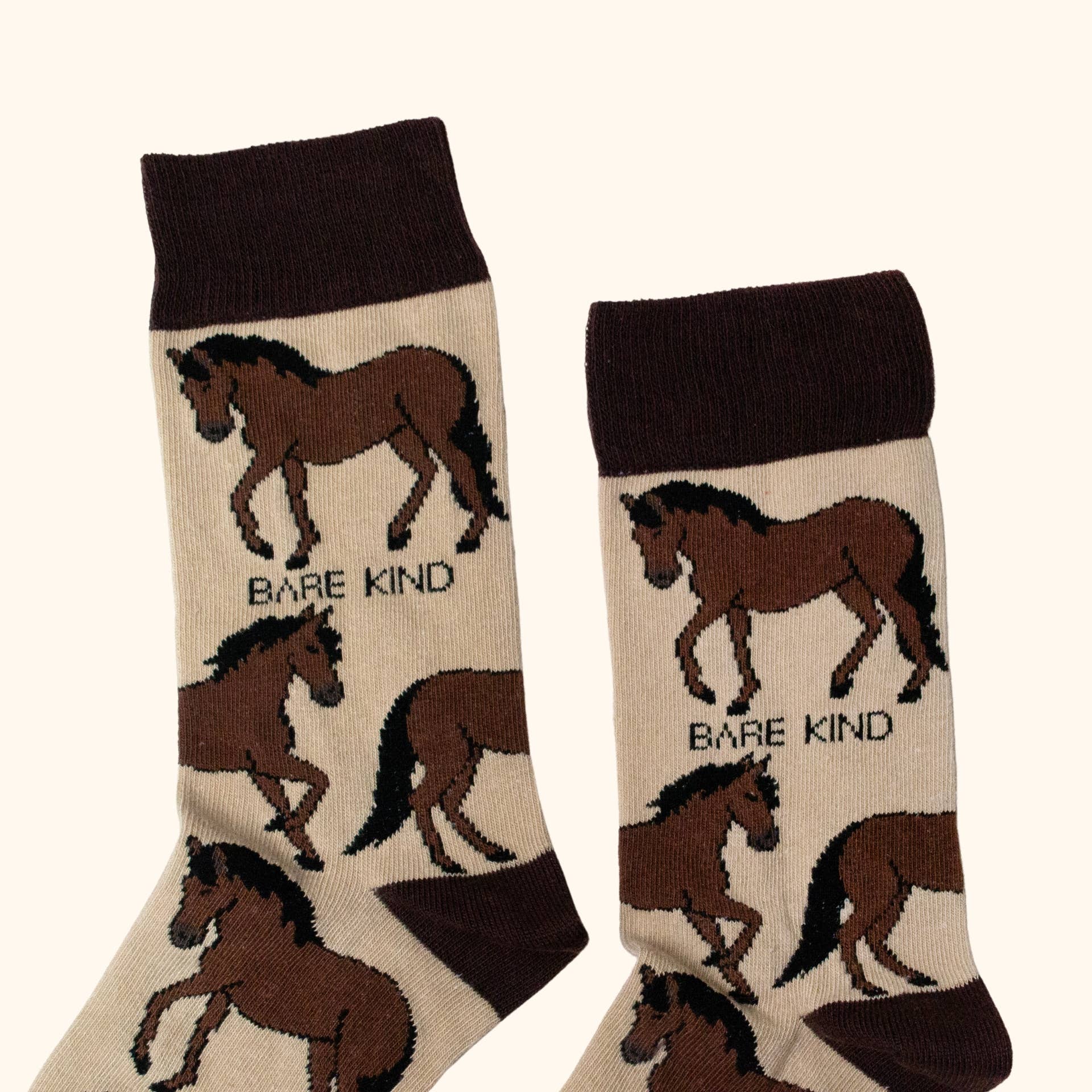 Bare Kind Socks - Vendita all'ingrosso Calzini - Unisex - Calzini da cavallo | Calzini in bambù | Calzini marroni | Calzini da fattoria2