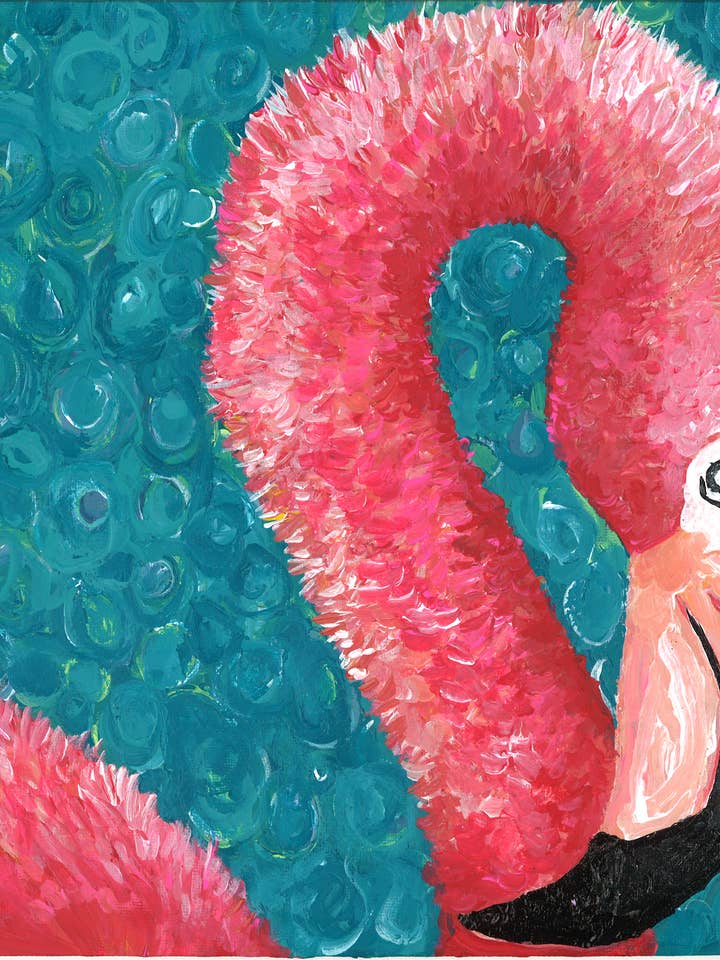 Lámina de flamencos, 11 x 14 pulgadas para venta al por mayor de My Island LLC