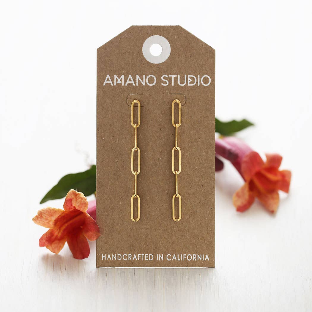 Amano Studio - Wholesale Dangle Earrings - Paperclip Chain Earrings2