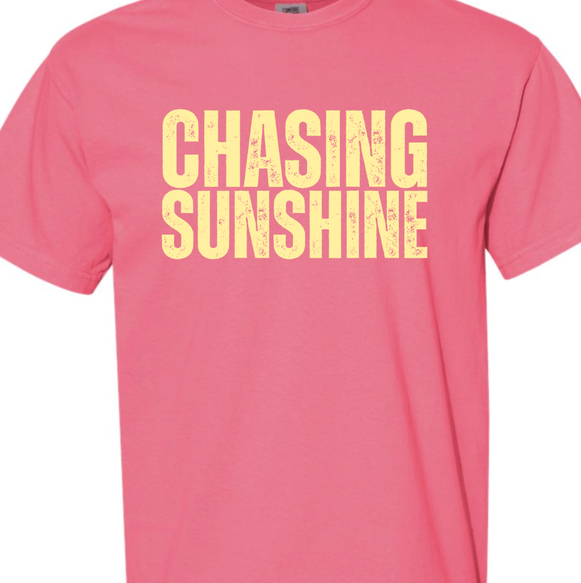 Kiki's Boutique - Wholesale Screen Printed T-Shirt - Women's - Chasing Sunshine Comfort Color Tee 3