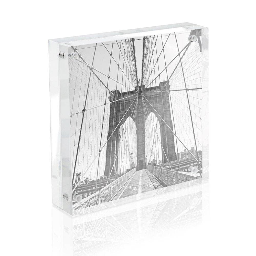 Isaac Jacobs International - Wholesale Picture Frame - Isaac Jacobs Super Thick Clear Acrylic Magnetic Photo Frame12