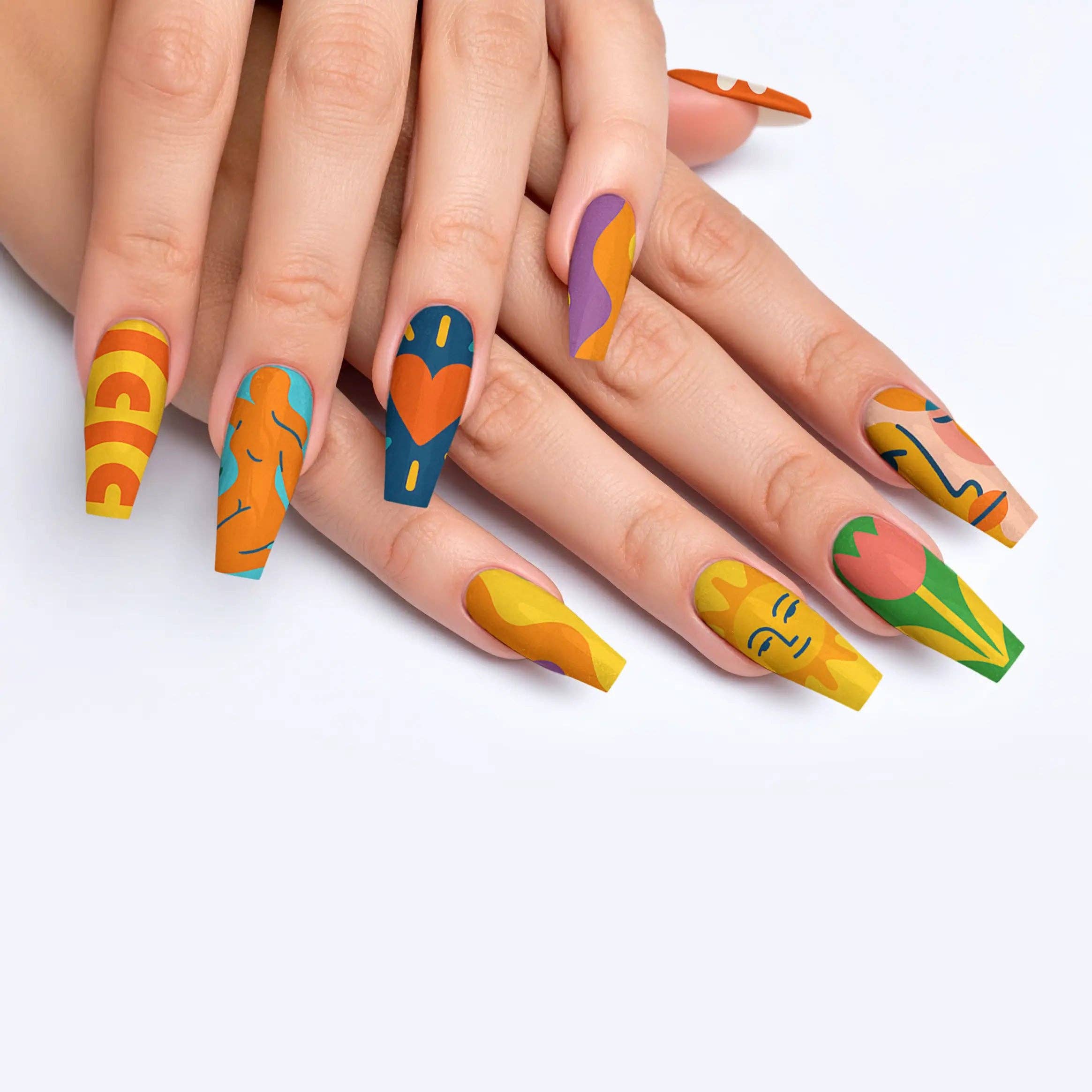 FYNE BODY - Wholesale Press-on/fake nails - Splat-tastic Canvas Creativity Press-On Nails36