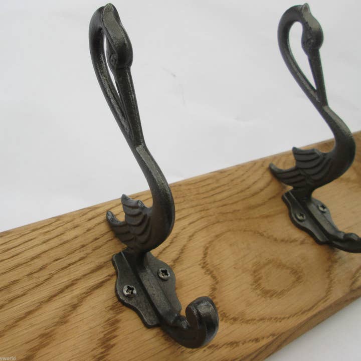 Antique Iron Pelican 6 Hook Coat Rail 68cm for wholesale by IronmongeryWorld