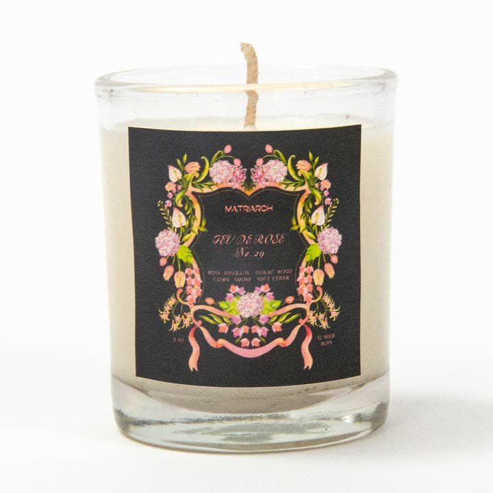 Matriarch - Wholesale Travel Candles - FEU DE ROSE No. 29— Travel Candle (3 oz)0