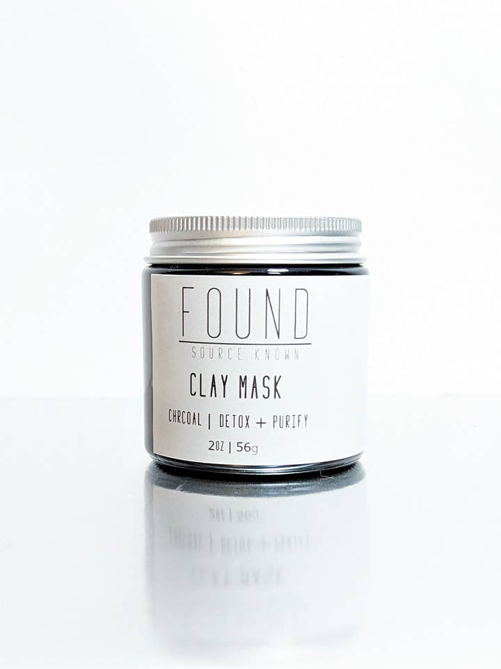 Clay Mask | Charcoal | Detox + Purify for wholesale by Found Source Known