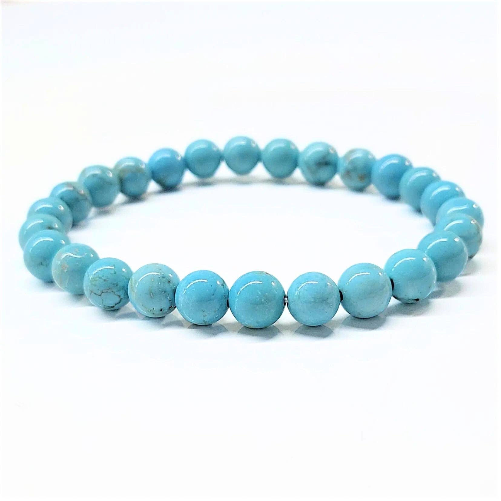 The Healing Sanctuary - Wholesale Beaded Bracelet - Blue Howlite Beaded Bracelets 8mm2