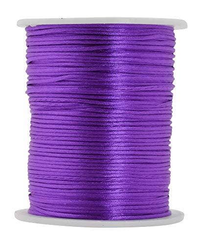 Mandala Crafts - Wholesale Craft Supplies - Mandala Crafts Satin Rattail Cord String from Nylon for Chinese Knot, Macramé, Trim, Jewelry Making13
