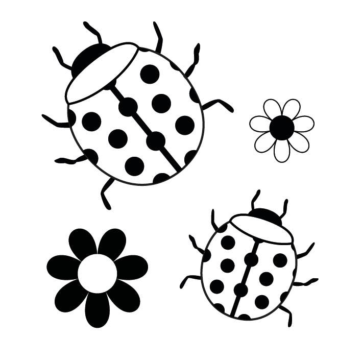 Sioou - Vendita all'ingrosso Tatuaggi temporanei - Le coccinelle x50