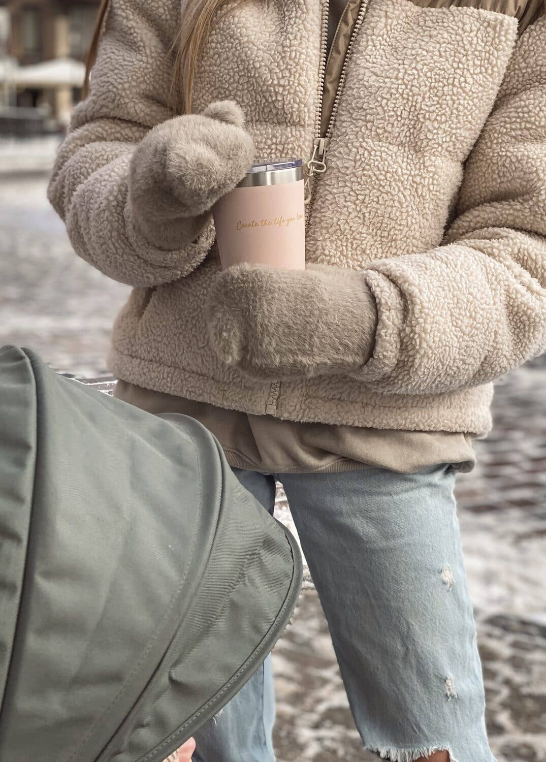 Pink Thermos/coffee cup - todays good mood is sponsored by... for wholesale on Faire4