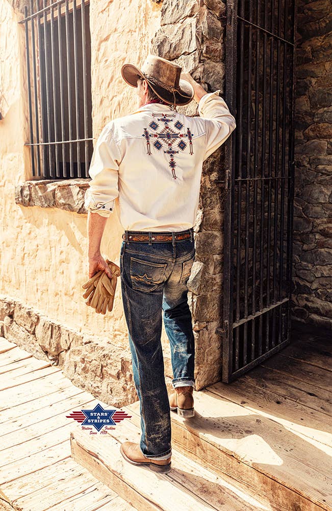 Stars & Stripes® - Wholesale Button Down Shirt - Men's - Western shirt - Barney3