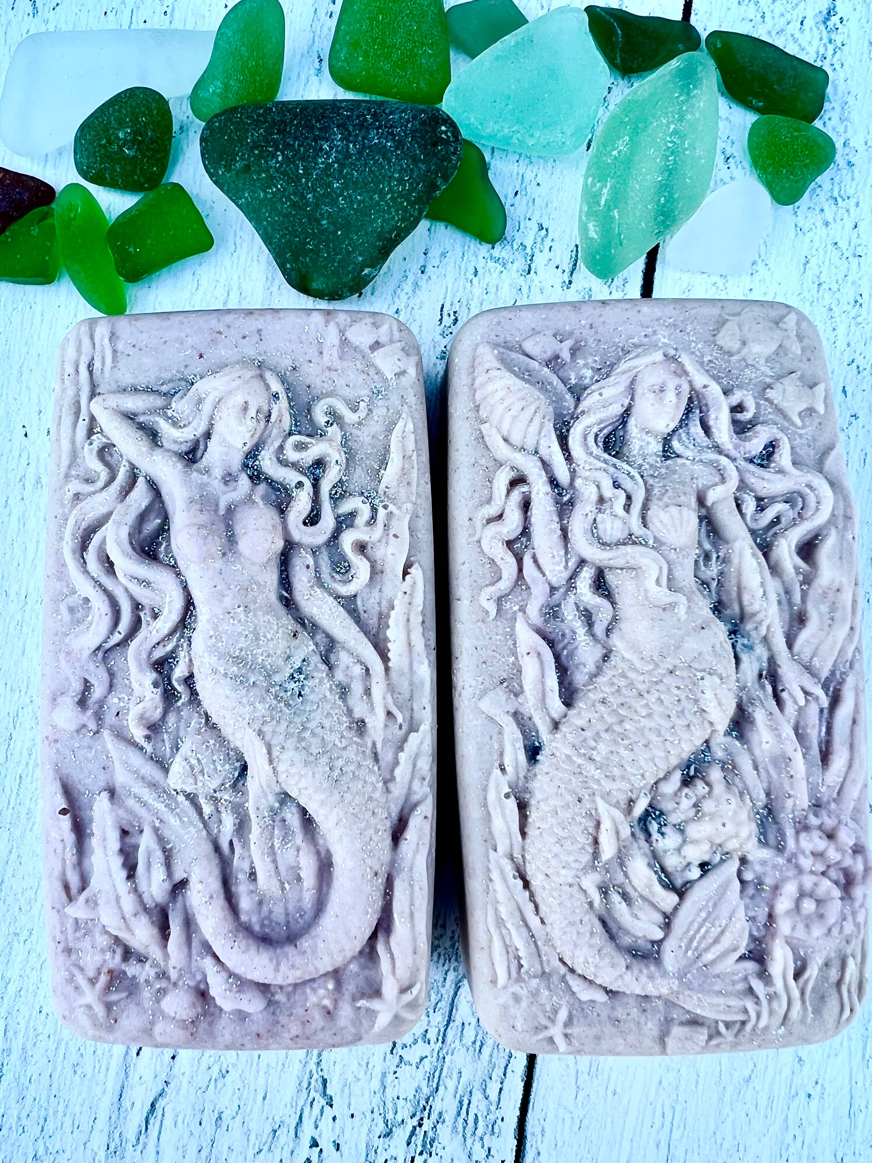 Fairyland Glade - Wholesale Bar Soap - Moon Magic Hidden Sea Glass Salt Soap Bar MADE TO ORDER8