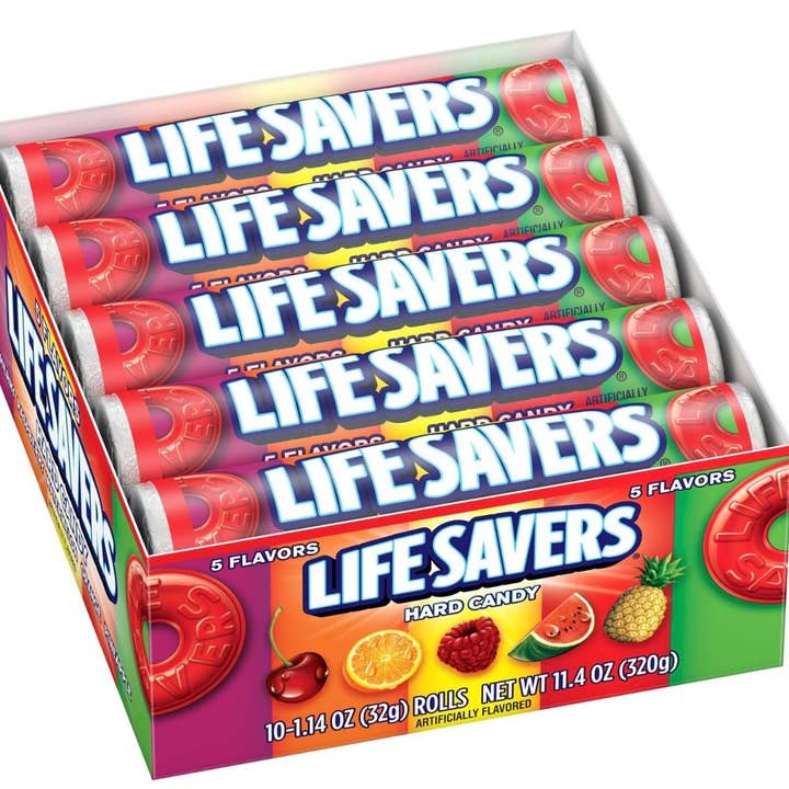 O'Shea's Candies Sweet Shop - Wholesale Hard Candy - Nostalgic 1921 Original 5 Flavor Life Savers® 20ct RetroBox0