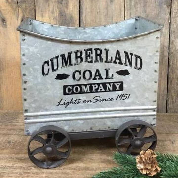 DNS Designs - Wholesale Decorative Tabletop Object - Cumberland Coal Company Mine Car0