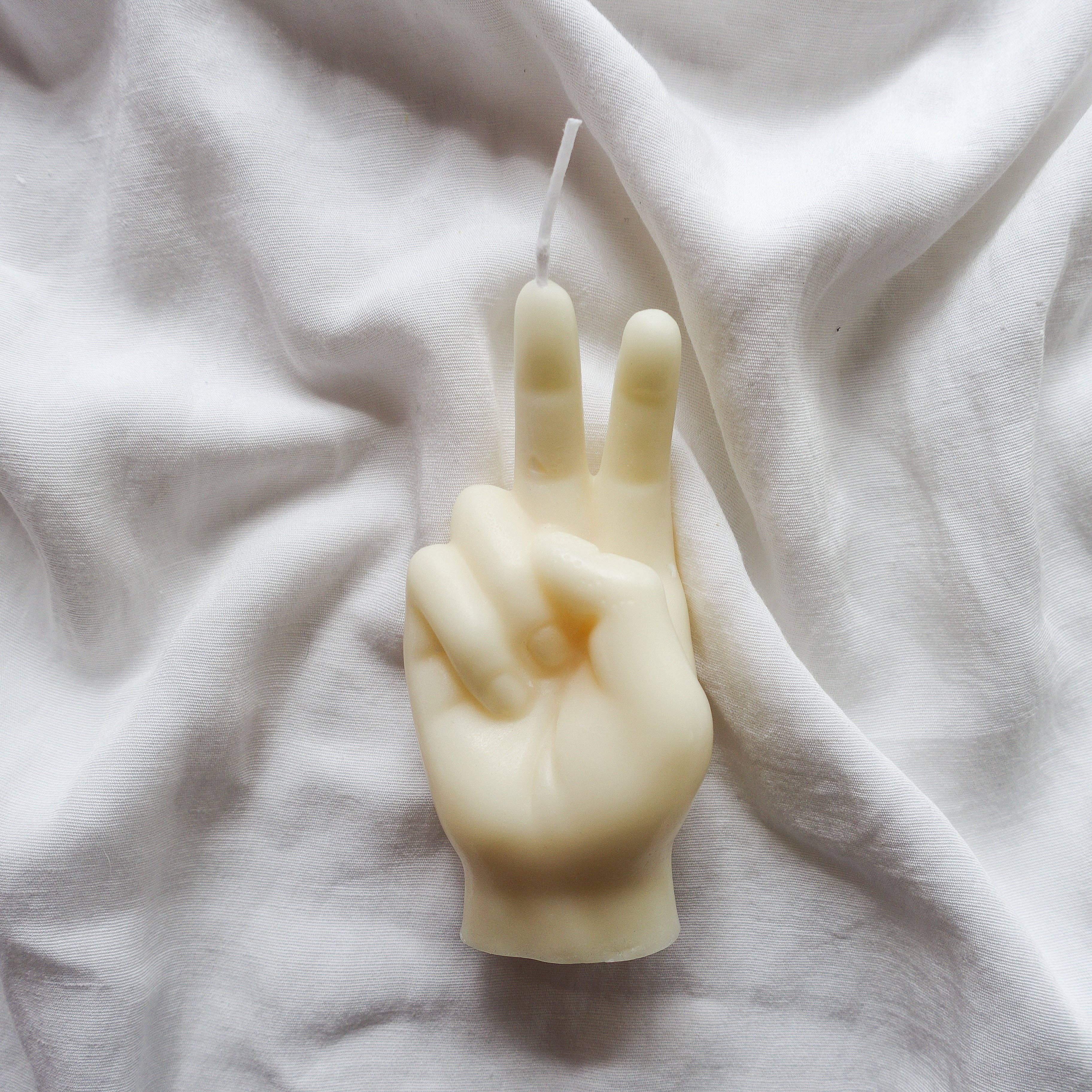 Daemon srls - Vendita all'ingrosso Candele regalo - Candela a forma di mano Ursula ~ Peace ~11