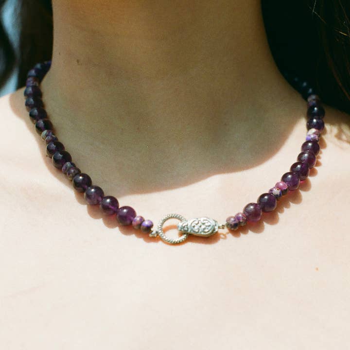 Serenity - Amethyst Necklace for wholesale by UR JEWLZZ