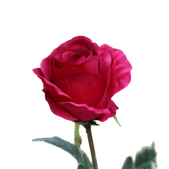 Mezu Silk Flowers - Wholesale Artificial flowers - Artificial Red Large Rose Bud1