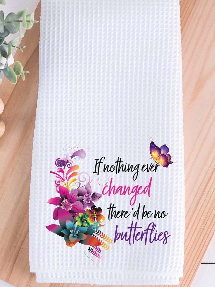 Nothing Ever Changed Butterflies Towel for wholesale by Cali Boutique Wholesale