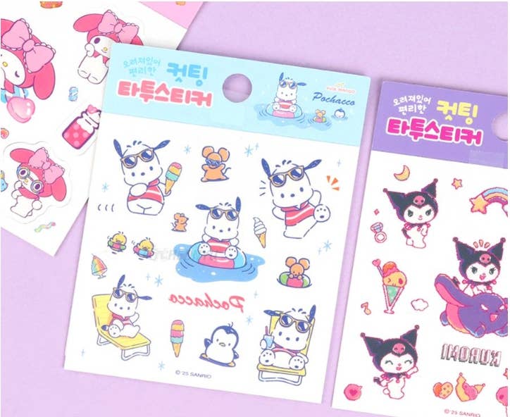 K-Wonderland - Wholesale Sticker - Sanrio Die-Cut Tattoo Stickers – Assorted Characters4