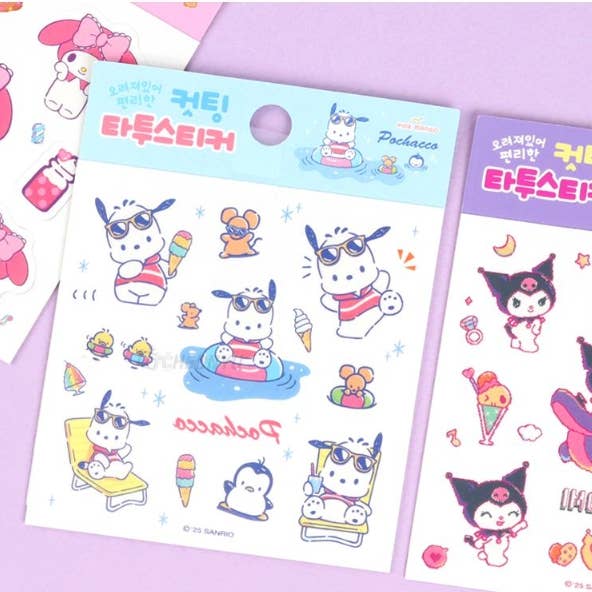 K-Wonderland - Wholesale Sticker - Sanrio Die-Cut Tattoo Stickers – Assorted Characters4