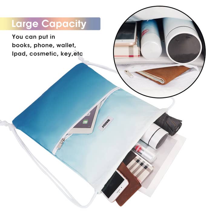 wandf - Wholesale Drawstring bag – Unisex - WANDF Drawstring Backpack Sport Yoga Gym Shopping String Bag20