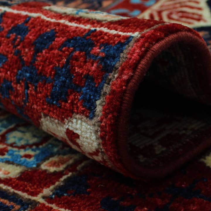 Noori Rug - Wholesale Area Rug - Aria Freda Red/Blue Runner, 2'8" x 14'11"
