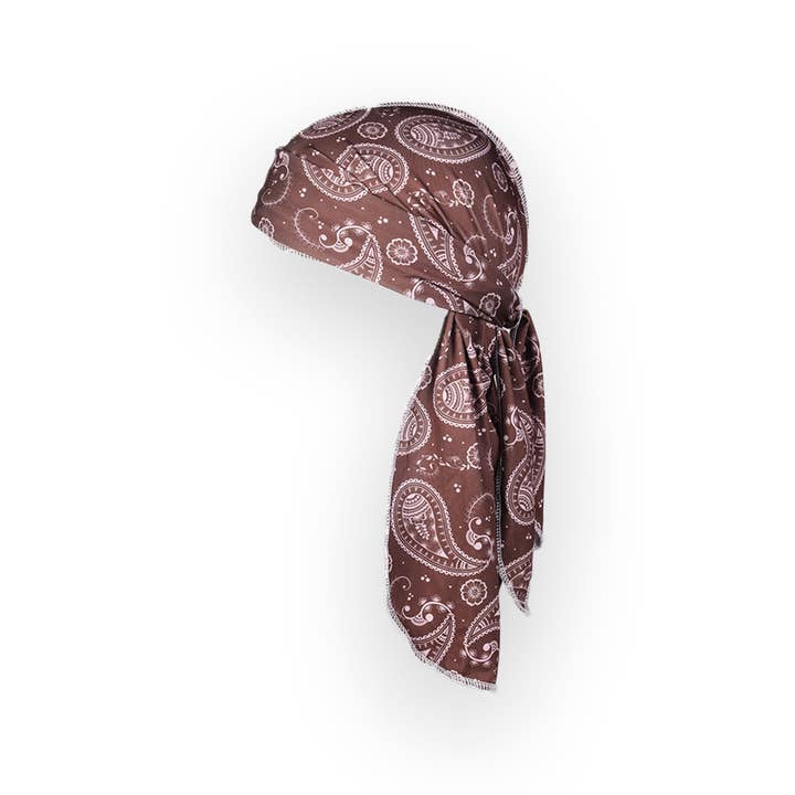 Kembeckled - Wholesale Durag/Wave Cap - Unisex - Durag | Brown Paisley