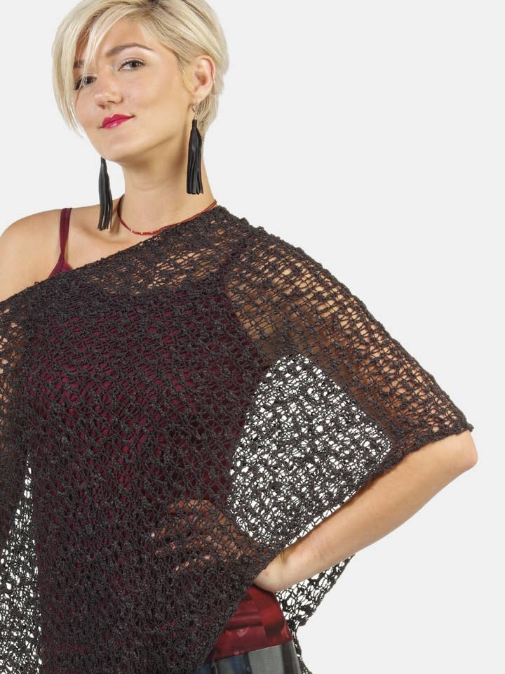 Hands To Hearts - Wholesale Knit Top - Women's - Soul Warmer Crocheted Sleeveless43