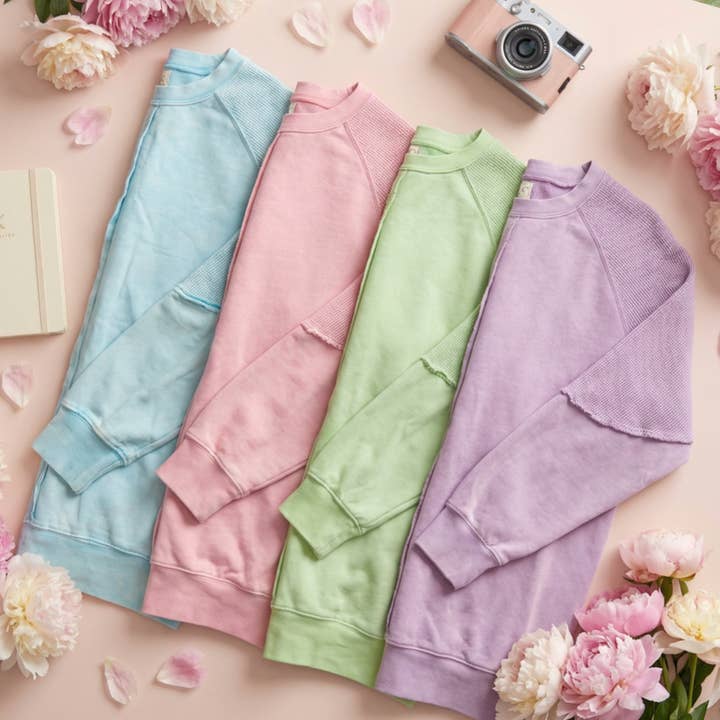 Spring 2026: Daisy Waffle Ash Wash Top for wholesale by JadyK